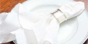 White Table Napkin