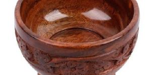 Wooden Bowl With Base