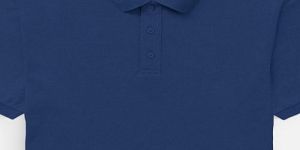 Mens Royal Blue Cotton Polo T-Shirt