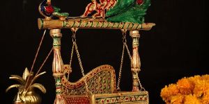 Gold Polished Aluminum Jhula