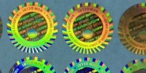 Custom PVC Holographic Logo Label