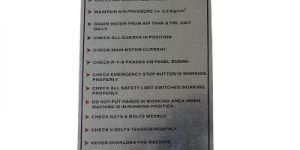 Industrial Anodized Aluminum Equipment Label