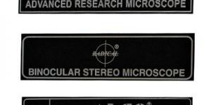 Scientific Equipment Anodized Aluminium Labels