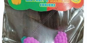 3D Fruit Shape Rubber Eraser Set