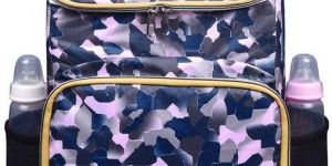 Multi Function Basic 1.0 Pink Camo Printed Mamma Diaper Bag
