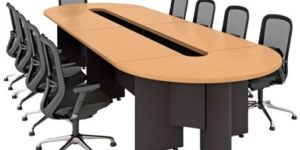 10 seater wooden conference table