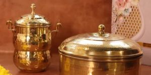 Brass Roti Box with Tin Coating