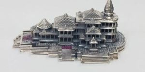 925 Silver Ayodhya RAM Mandir Cz Studded with Antique Finish