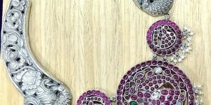 Blissful Peacock Deep Carving Neckpiece By Puran