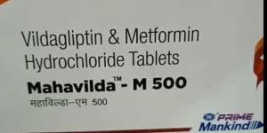 Mahavilda M 500mg Vildagliptin Metformin Hydrochloride Tablets