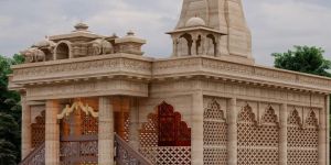 Carved Red Sandstone Temple