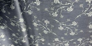 Grey Cotton Printed Fabric