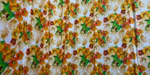 Soft Feel Yellow Floral Printed Cotton Fabric