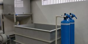 1000 Lph FRP Water Treatment Plant with Dual Cartridge Filters