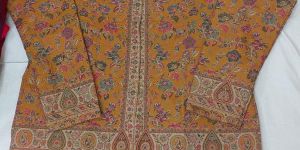 Kashmiri Embroidery Silk Coat