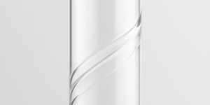 Twirl 750ml Ultra Clear Glass Water Bottle