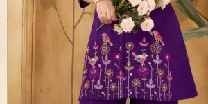 Purple Embroidered Co-Ord Set