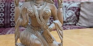 Wooden Lakshmi Statue