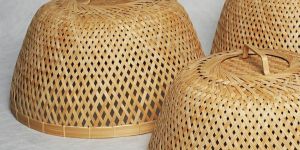 Bamboo Dome Grip Food Cover Set