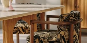Aria Dining Chair, Daxton Jacquard