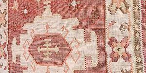 Rust Tribal Design Handmade Jute Carpet