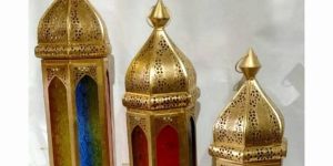 moroccan multi colour lantern set