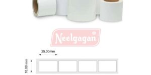 25x10x4mm Barcode Labels Roll