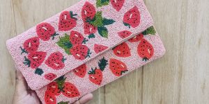 Floral Embroidered Hand Purse