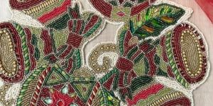 Multicolor Embroidered Placemat