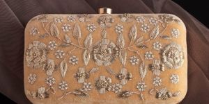 Pink Embroidered Hand Purse