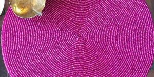 Purple Embroidered Placemat