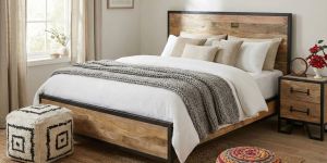 Full Size Wooden Double Bed