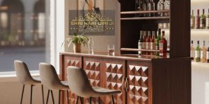 Sheesham Wood Bar Cabinet