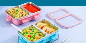2 Compartment Insulated Lunch Box