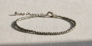Pyrite Anklets