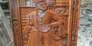 80 Inch Brown Teak Wood Door