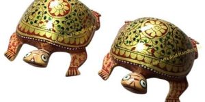 Wooden Handicraft Tortoise Showpiece Set