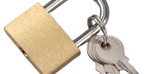 Aiden 2 Keys Brass Padlock for Outdoor and Industrial Use Lock