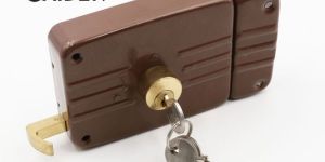 aiden heavy duty brass cylinder keys surface mounted rim lock