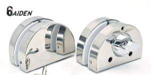 aiden stainless steel glass door patch lock set
