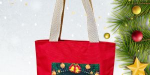 Cotton Web Handle Laminated Canvas Tote Bag
