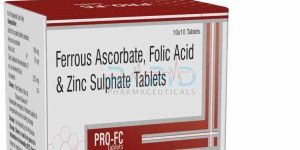PRO FC Ferrous Ascorbate Folic Acid Zinc Sulphate Tablet