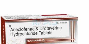 Rapinak D Aceclofenac Drotaverine Hydrochloride Tablet