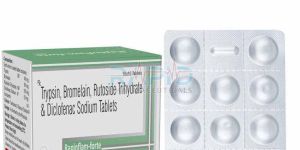 Rapinflam Forte Trypsin Bromelain Rutoside Trihydrate Diclofenac Sodium Tablet