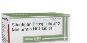 Sitarap M 500mg Sitagliptin Phosphate Monohydrate Metformin Hydrochloride Tablet