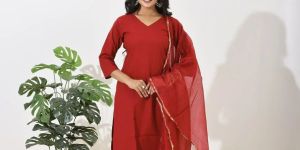 Maroon Mirage Kurta Set