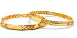 22kt new design gold paper casting pro max gold bangle