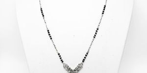 new design silver fancy mangalsutra