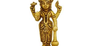 Vishnu Murti Standing Antique Brass Idol