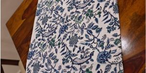 Hand Block Printed Cotton Table Runner
